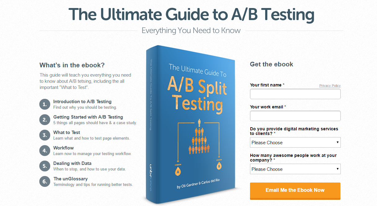 A/B test ebook